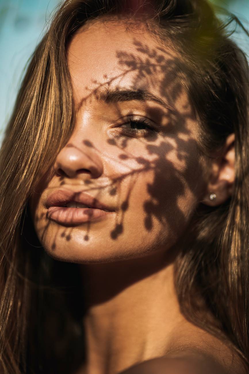 close up photo of woman s face